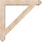 Ekena Millwork Traditional Arts and Crafts Smooth Bracket w/ Offset Brace, Douglas Fir, 7 1/2"W x 48"D x 48"H BKT0806X48X48TRA03SDF - alternate 4